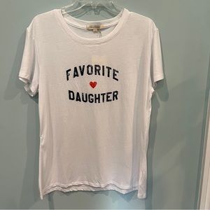 NWT Favorite Daughter T-shirt by Favorite Daughter White Women’s Size L